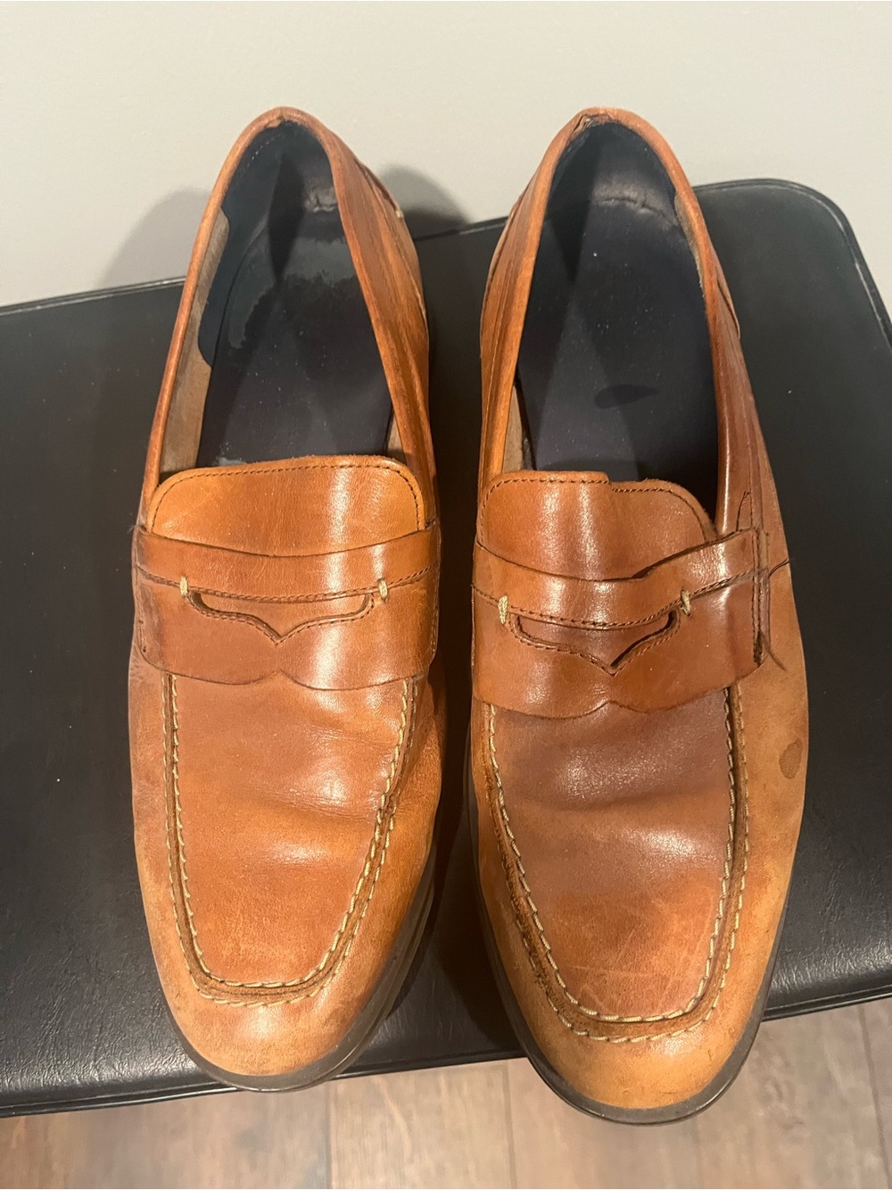 Cole Haan Men's Leather Penny Loafers in Brown